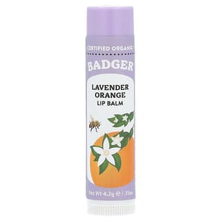Badger Company, Lip Balm, Lavender Orange, 0.15 oz (4.2 g)