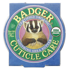 Badger Company, Soin des cuticules biologique, Beurre de karité apaisant, 21 g
