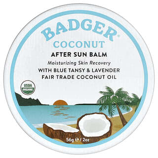 Badger, Bálsamo de coco para después del sol, 56 g (2 oz)