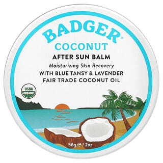 Badger, Bálsamo de coco para después del sol, 56 g (2 oz)