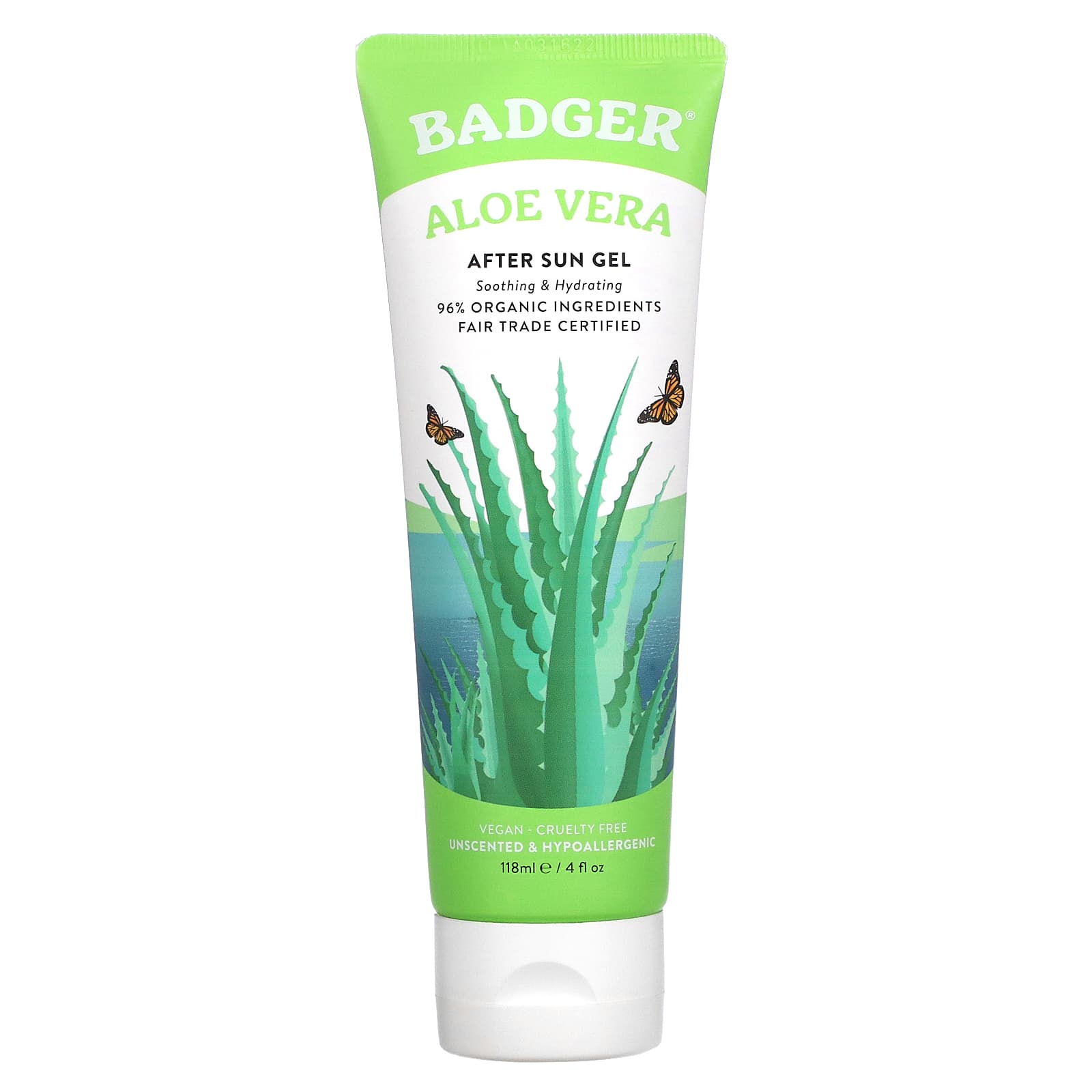touw Paradox Draak Badger Company, Aloe Vera, After Sun Gel, Unscented, 4 fl oz (118 ml)