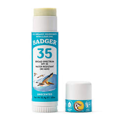 日焼け止め natural ナチュラルミネラル日焼け止めフェイススティック、SPF 35、無香料