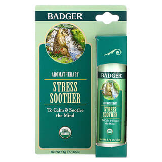 Badger Company, Aromatherapy, Stress Soother, Tangerine & Rosemary, 0.6 oz (17 g)