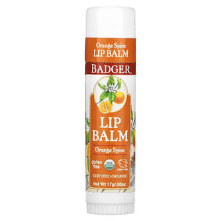 Badger Company, Lip Balm, Orange Spice, 0.60 oz (17 g)