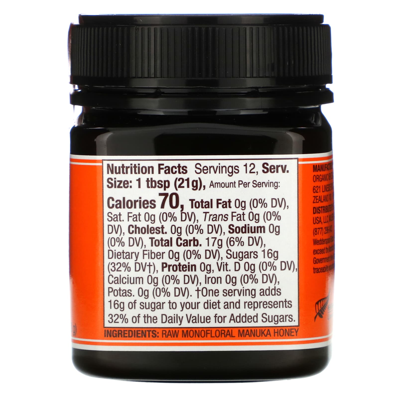 Serving Odds & Ends 250g Wedderspoon RAW Manuka Honey KFactor 16 Honey ...