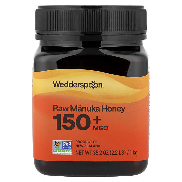 Wedderspoon, 무가공 모노플로랄 마누카 꿀, KFactor™ 16, 1kg(35.2oz)