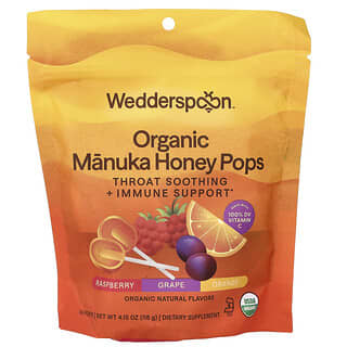 Wedderspoon, Kurkkua rauhoittavat manukahunajatabletit, 3 makua, 24 kpl, 118 g