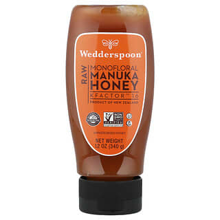 Wedderspoon, Raw Monofloral Manuka Honey, KFactor 16, 12 oz (340 g)