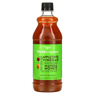 Wedderspoon, Raw Apple Cider Vinegar with Monofloral, Manuka Honey, 25 fl oz (750 ml)