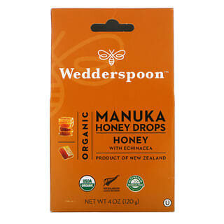 Wedderspoon, قطرات عسل المونيكا العضوي، عسل مع القنفذية، 4 أونصات (120 جم)