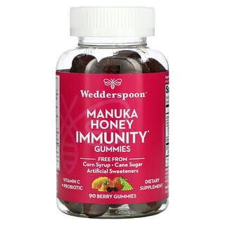Wedderspoon, Manuka Honey, Immunity Gummies, Berry, 90 Gummies