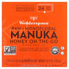 Miel de Manuka monofloral cru à emporter, KFactor 16, Paquet de 24, 5 g chacun