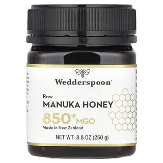 Wedderspoon, Mel de Manuka Cru, MGO 850+, 250 g (8,8 oz)