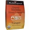Organic Manuka Honey Lozenges, Ginger, with Echinacea, 4 oz (120 g)