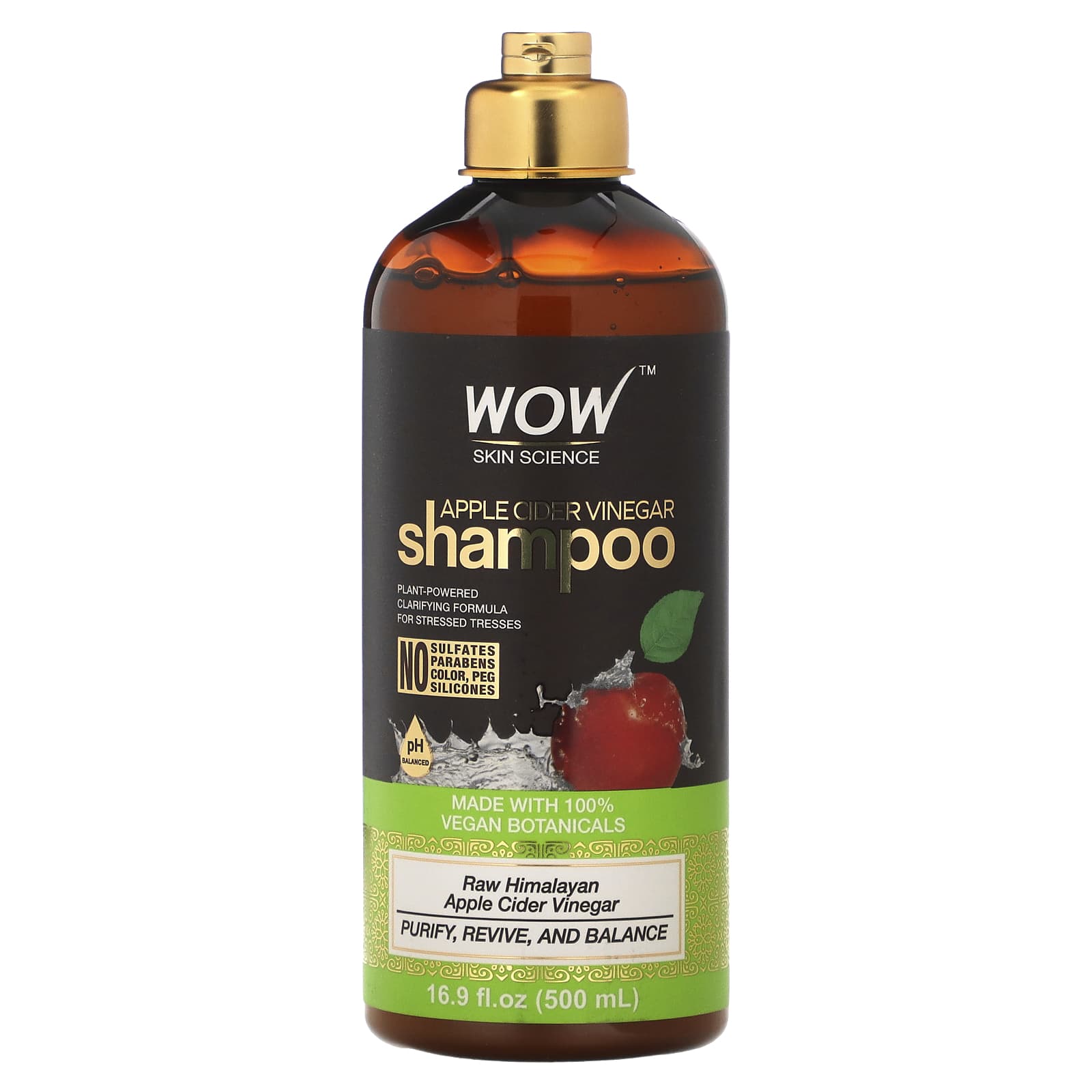 Wow Skin Science, Apple Cider Vinegar Shampoo,  fl oz (500 ml)