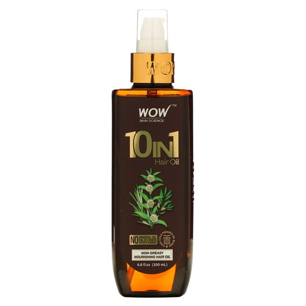 Wow Skin Science, 10 in 1ミラクルヘアオイル、200ml（6.8液量オンス）