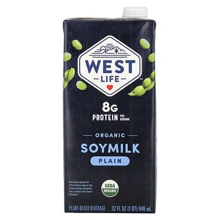 West Life, Leche de soya orgánica, Natural, 946 ml (32 oz. líq.)