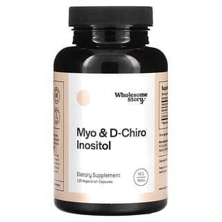 Wholesome Story, Myo & D-Chiro Inositol, 120 Vegetarian Capsules