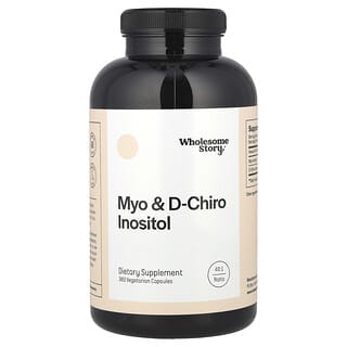 Wholesome Story, Myo e D-Chiro Inositol, 360 Cápsulas Vegetarianas