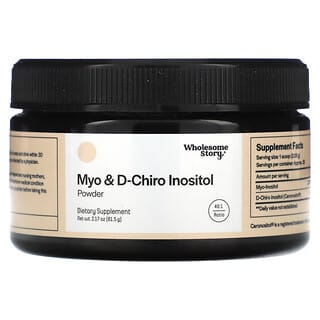Wholesome Story, Myo & D-Chiro Inositol, Powder, 40:1, 2.17 oz (61.5 g)