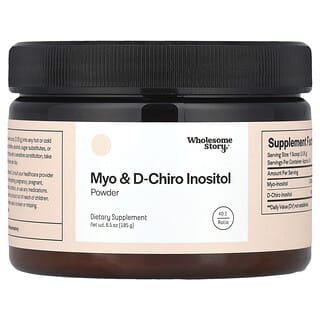 Wholesome Story, Myo e D-Chiro Inositol em Pó, 185 g (6,5 oz)