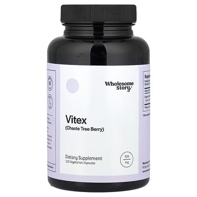 Wholesome Story, Vitex, 500 mg, 120 vegetarian capsules