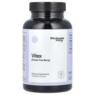 Wholesome Story, Vitex, Fruto Silvestre de Agnocasto, 500 mg, 120 Cápsulas Vegetarianas