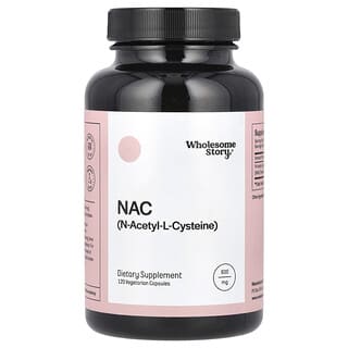 Wholesome Story, NAC (N-Acetyl-L-Cysteine), 600 mg, 120 Vegetarian Capsules