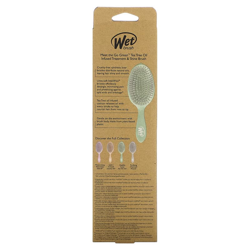 Wet Brush Go Green Treatment & Shine - Infused for Impurities - Tea Tree  Oil - 1 item