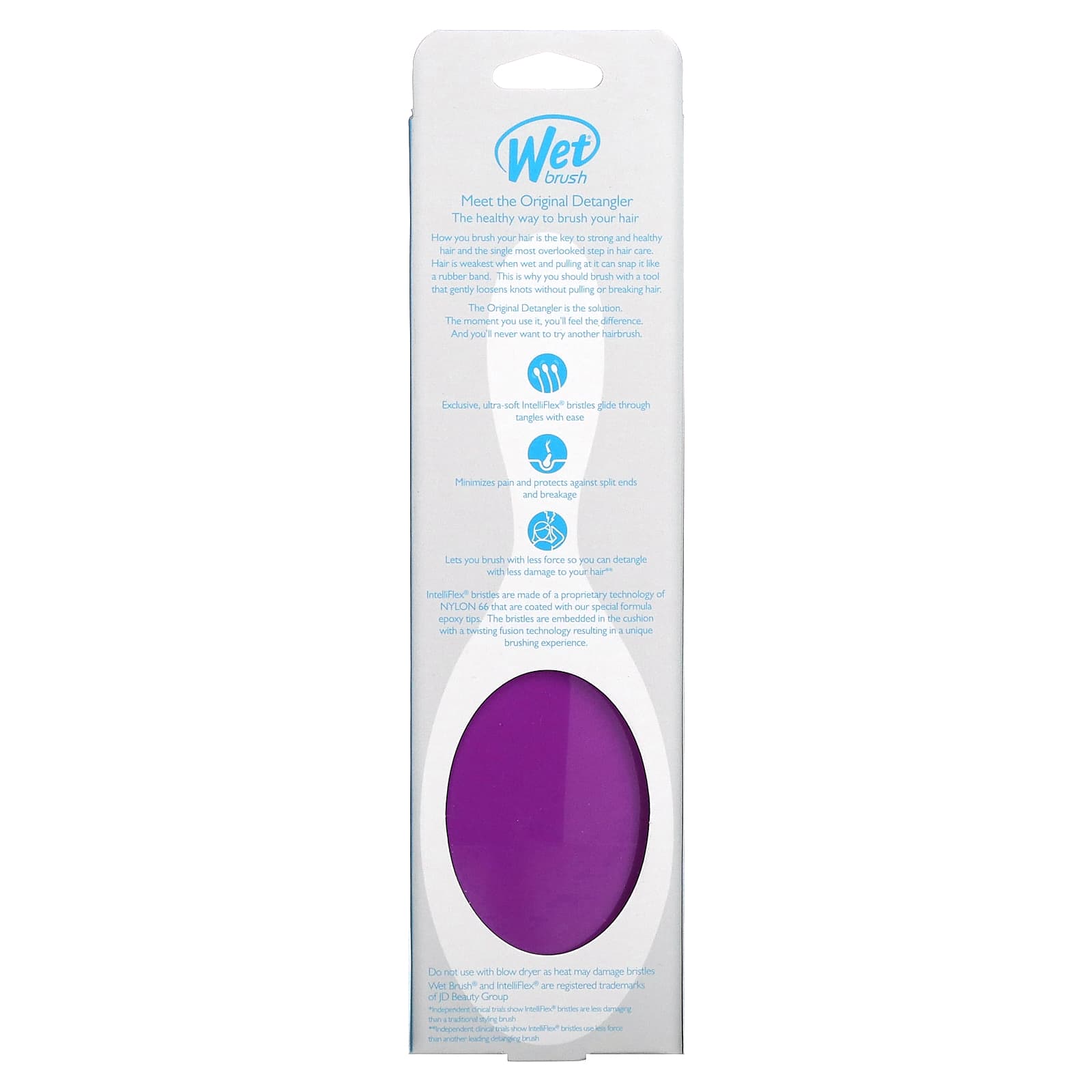 Wet Brush Original Detangler Brush Purple Brush