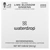 Waterdrop, Shiro MicroEnergy Hydration Cubes, Lime Blossom Ginseng, 12 Cubes, 0.85 oz (24 g)