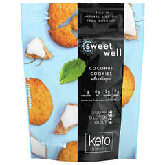 Sweetwell, Biscoitos Cetogênicos, com Colágeno, Coco, 90 g (3,2 oz)