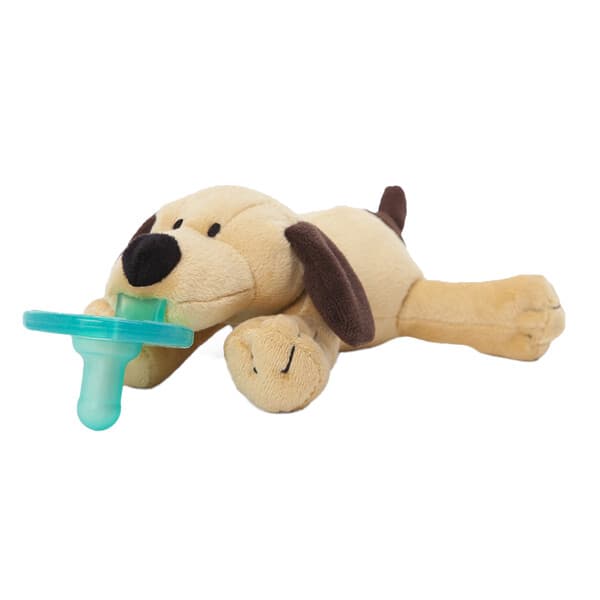 WubbaNub‏, Infant Pacifier, Brown Puppy, 0-6 Months, 1 Pacifier