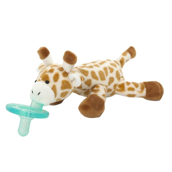 WubbaNub‏, Infant Pacifier, Baby Giraffe, 0-6 Months, 1 Pacifier