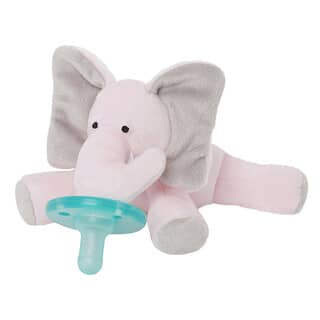 WubbaNub, Infant Pacifier, 0-6 Months, Pink Elephant, 1 Pacifier