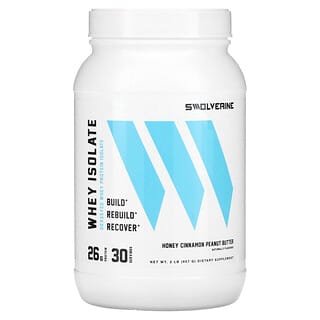 Swolverine, Whey Isolate, Molkenproteinisolat, Honig-Zimt-Erdnussbutter, 907 g (2 lb.)