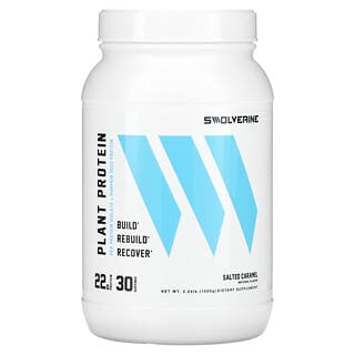 Swolverine, рослинний протеїн, солона карамель, 1020 г (2,24 фунта)