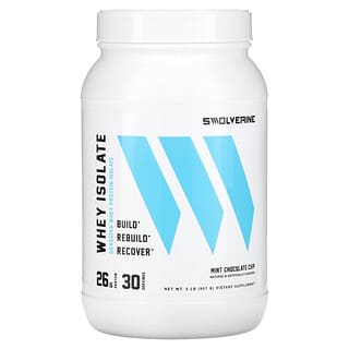 Swolverine, Whey Isolate, Mint Chocolate Chip, 2 lb (907 g)