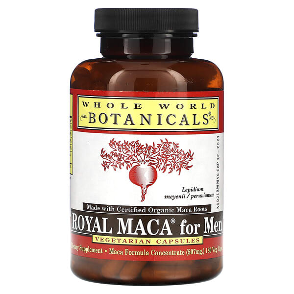 Whole World Botanicals, Royal Maca for Men, 253 mg, 180 Veg Caps