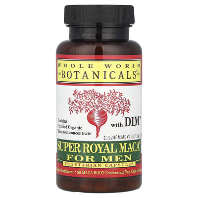 Whole World Botanicals, Super Royal Maca, Men, 500 mg, 90 Vegetarian Capsules