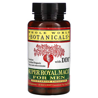 Whole World Botanicals, Super Royal Maca® For Men, препарат из маки для мужчин, 500 мг, 90 вегетарианских капсул