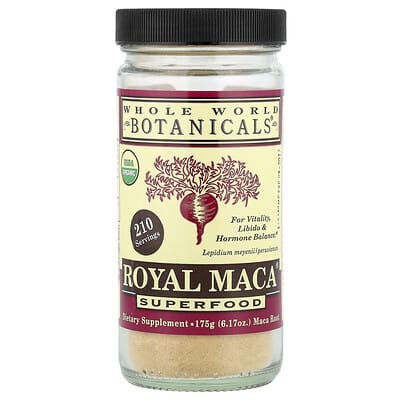 Whole World Botanicals, Royal Maca®, SuperFood, 6.17 oz (175 g)