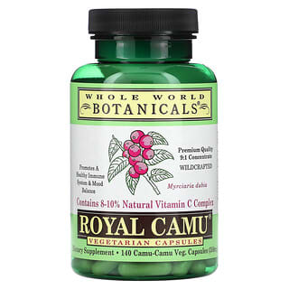 Whole World Botanicals, Royal Camu, 350 mg, 140 Cápsulas Vegetarianas