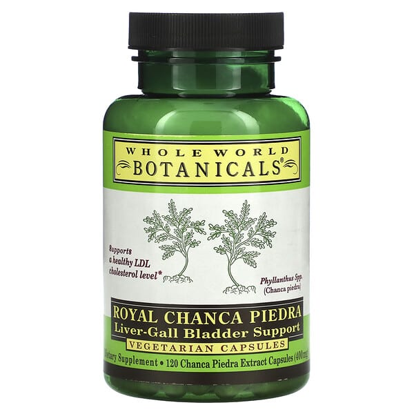 Whole World Botanicals, Royal Chanca Piedra, Liver-Gall Bladder Support, Unterstützung der Leber-Gallenblase, 400 mg, 120 pflanzliche Kapseln