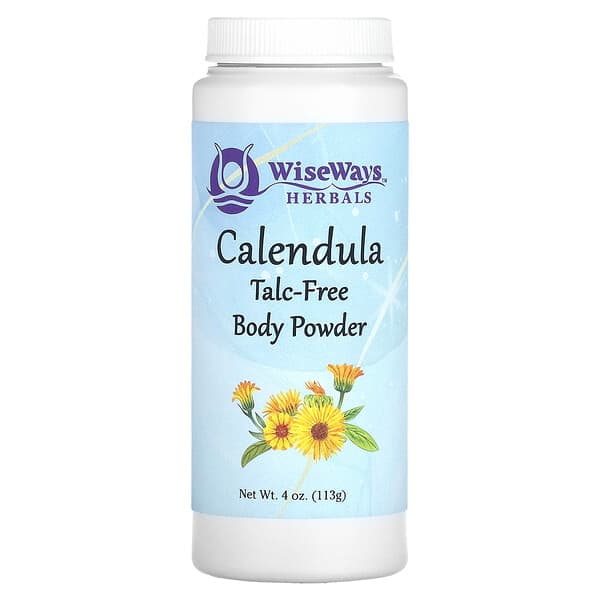 WiseWays Herbals, LLC, Calendula Body Powder, 4 oz (113 g) (Discontinued Item) 