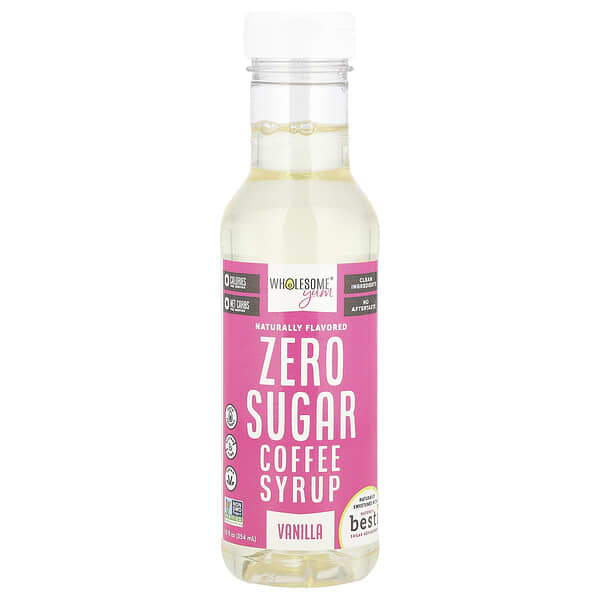 Wholesome Yum, Xarope de Café Zero Açúcar, Baunilha, 354 ml (12 fl oz)