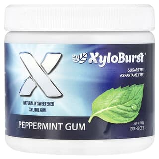 Xyloburst, Xylitol Gum, Peppermint, 100 Pieces, 5.29 oz (150 g)