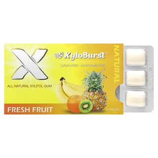 Xyloburst, Gomme au xylitol, Fruits frais, 12 pièces