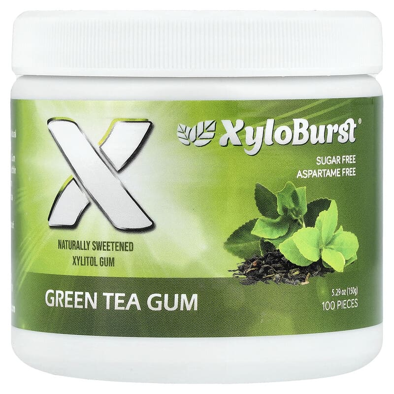 キシリトールガム、緑茶、100個、150g