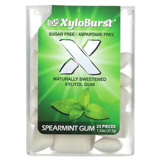 Xyloburst, Xylitol Gum, Spearmint, 25 Pieces